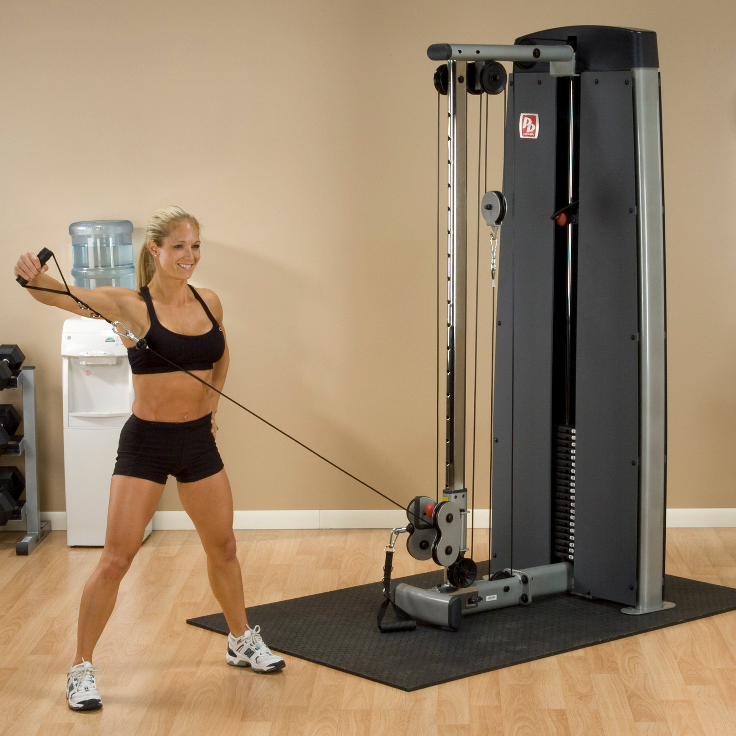 Body Solid Pro Dual Adjustable Cable Column Machine DPCCF