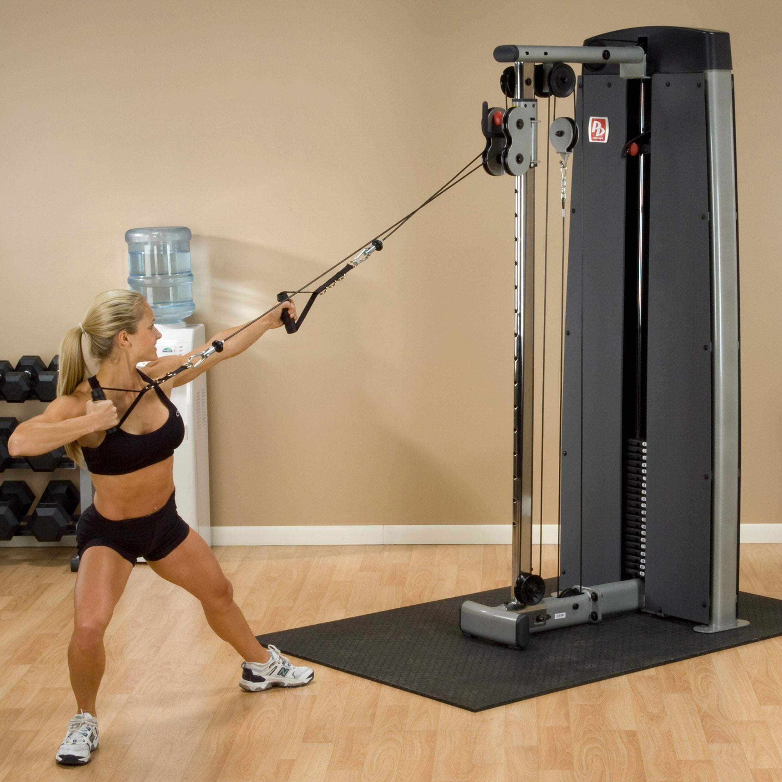 Body Solid Pro Dual Adjustable Cable Column Machine DPCCF