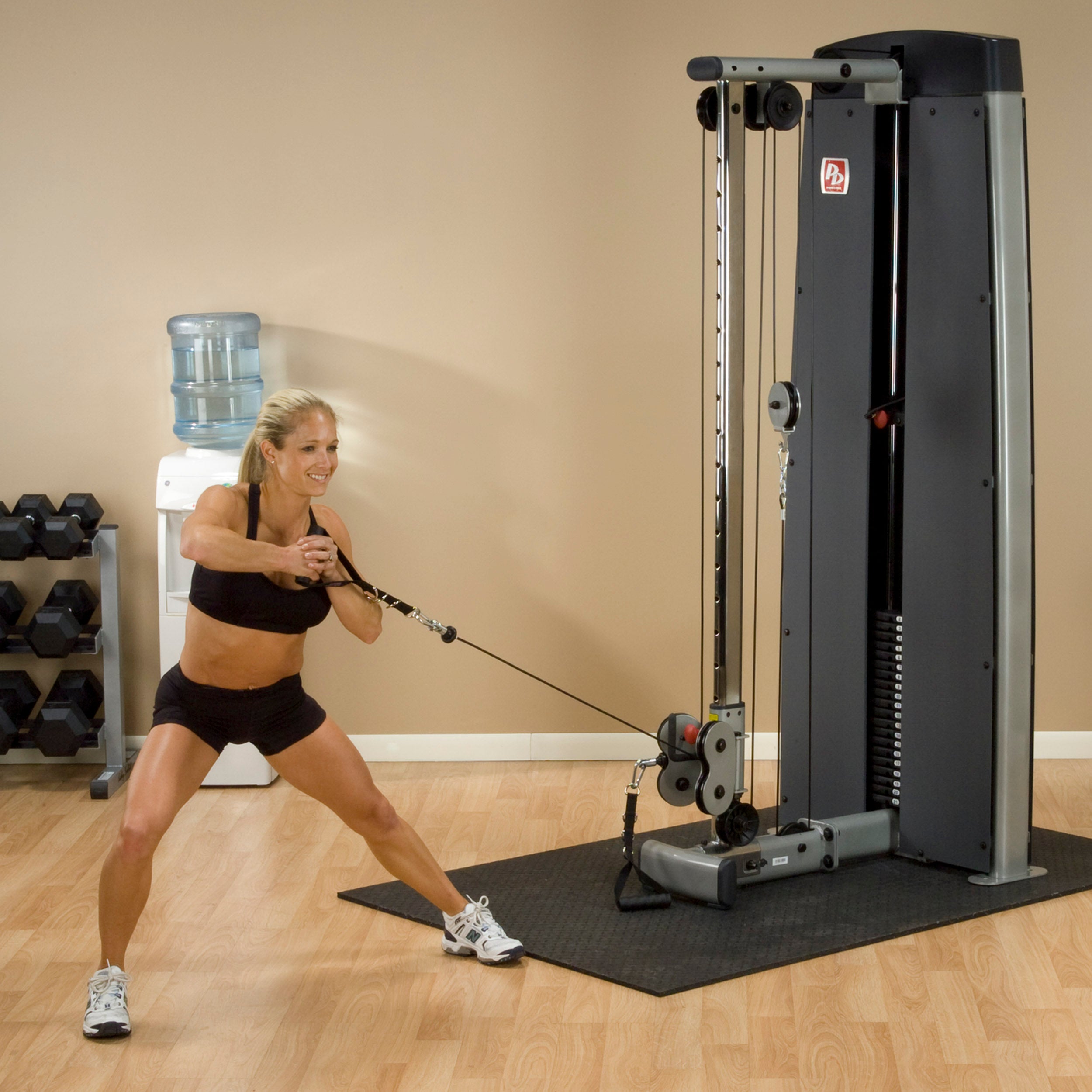 Body Solid Pro Dual Adjustable Cable Column Machine DPCCF