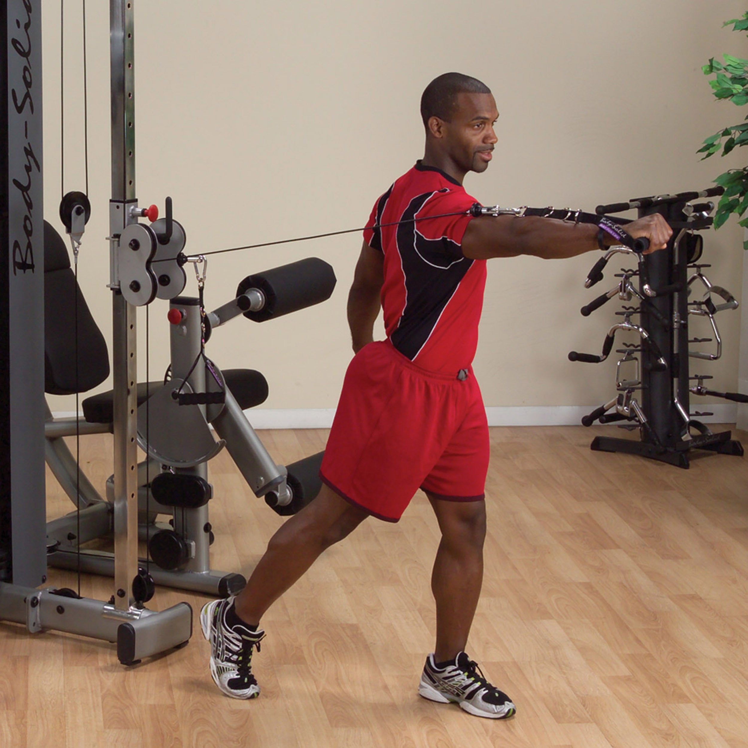 Body Solid Pro Dual Adjustable Cable Column Machine DPCCF