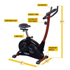 Best Fitness Upright Exercise Bike BFUB1