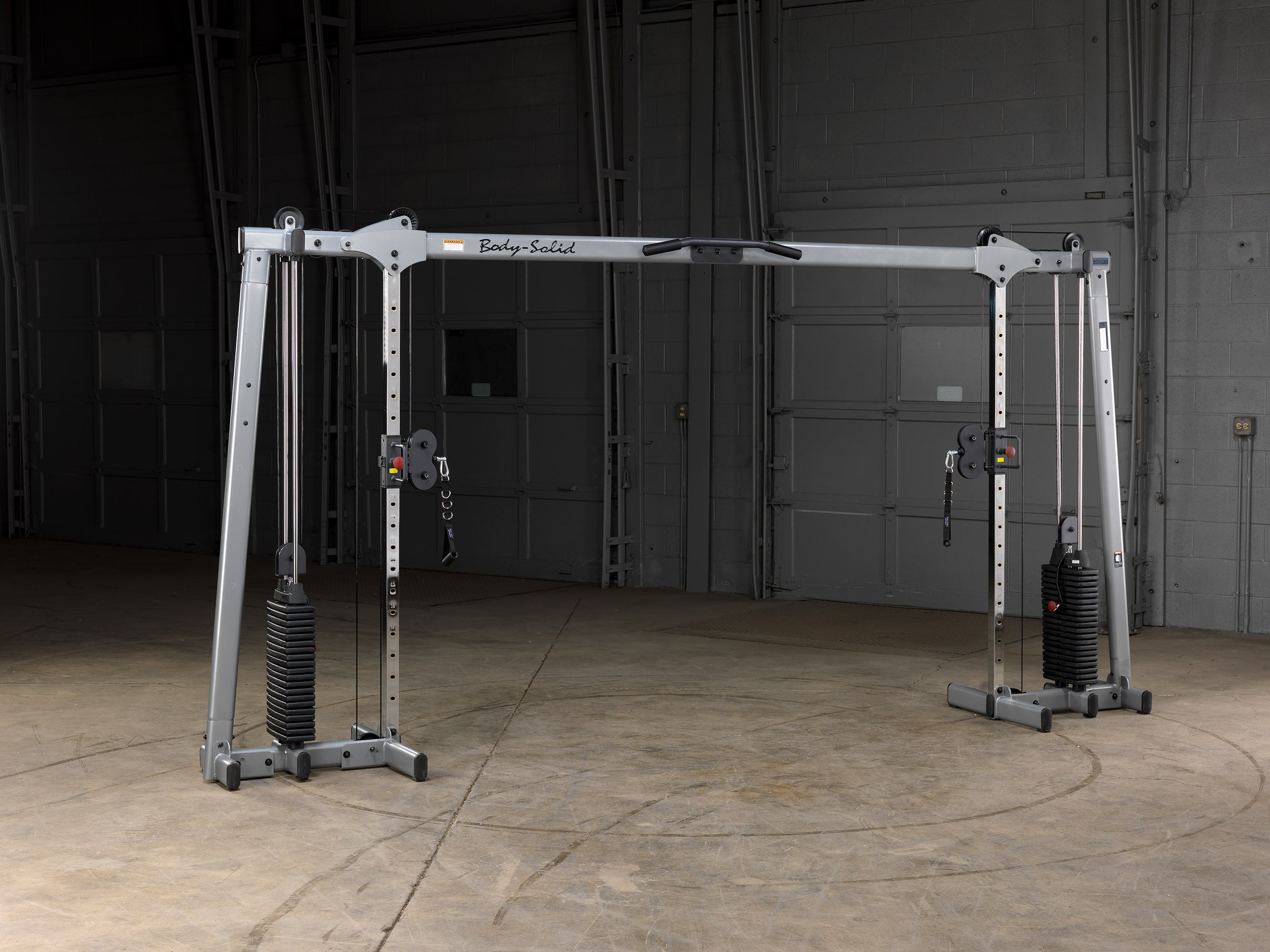 Selectorized Cable Machine Body Solid Selectorized Deluxe Cable Crossover Gym System GDCC250 ...